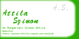 attila szimon business card